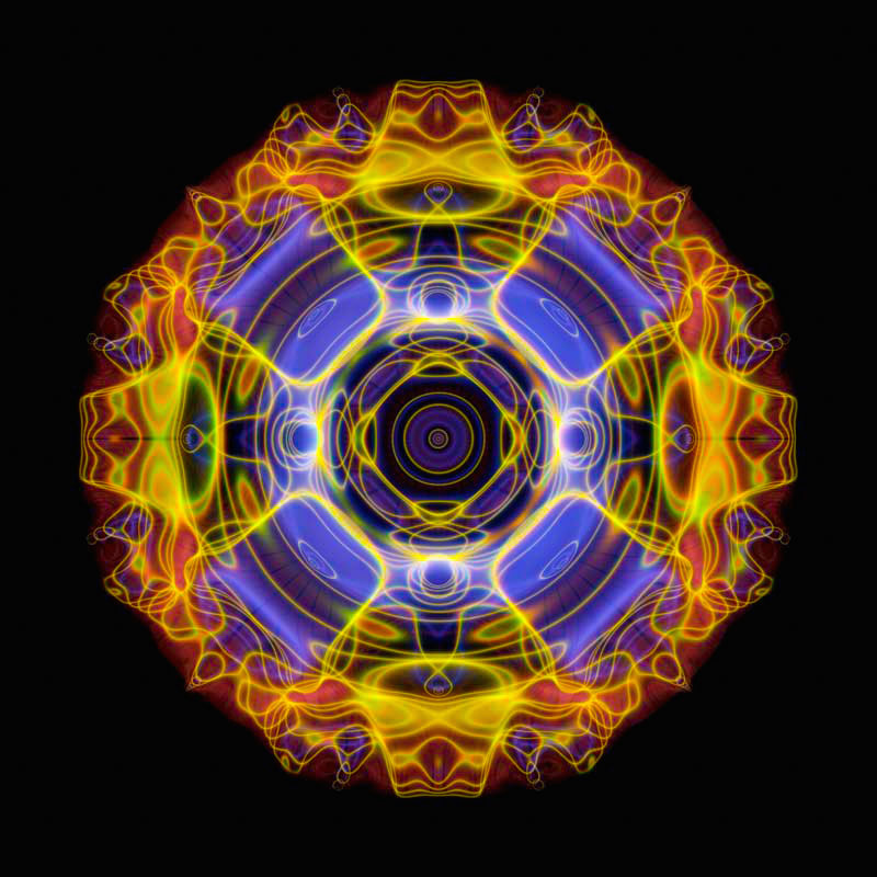 Cymatics wave pattern